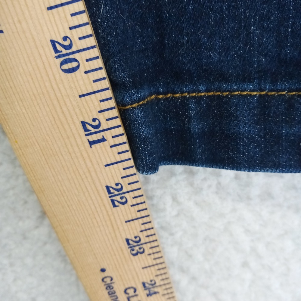Talbots Signature Skimmer Jeans Women 16/33 Dark Wash Indigo Cropped Denim Pants - Picture 9 of 11